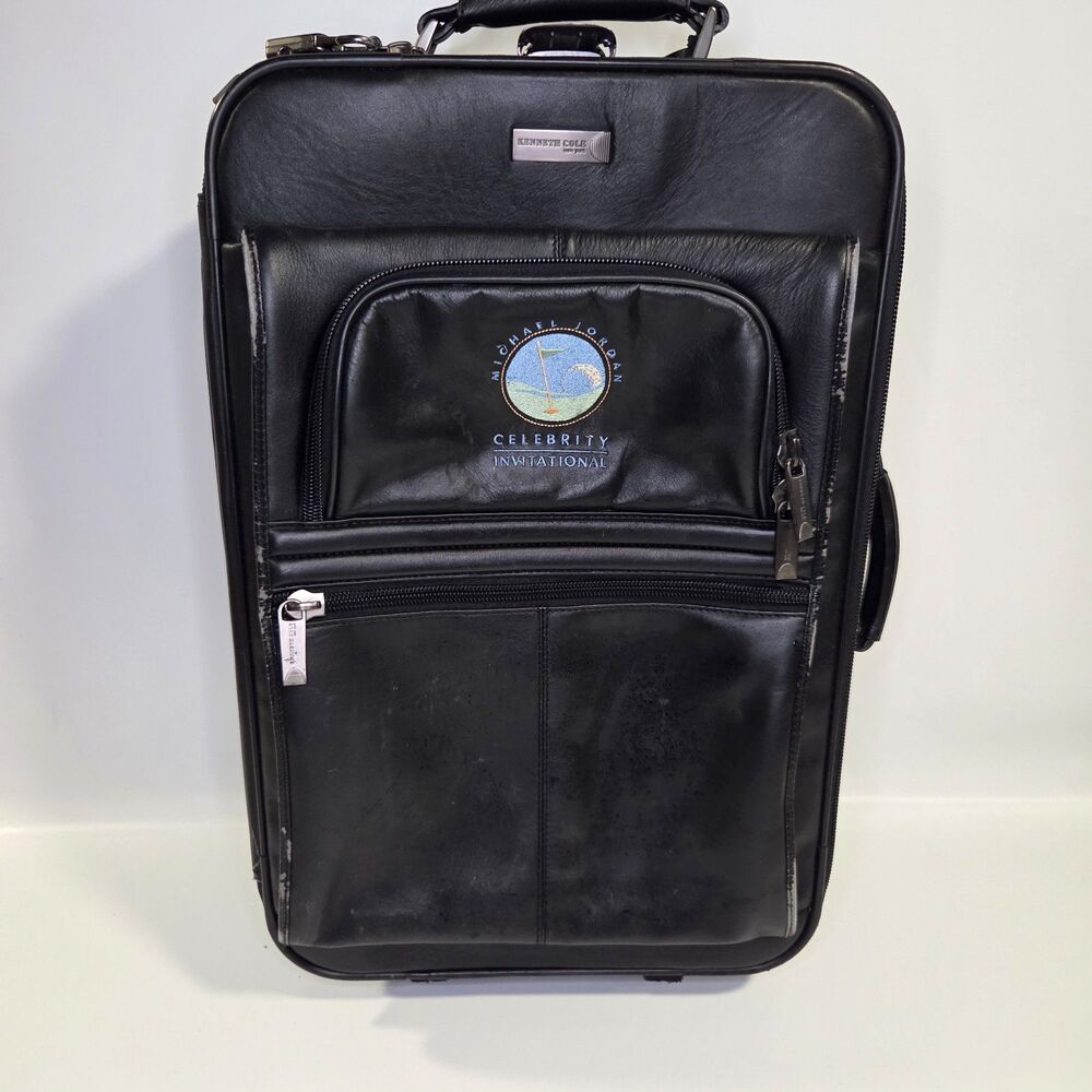 Kenneth Cole Michael Jordan Celebrity Invitational Carry On Suitcase Black RARE
